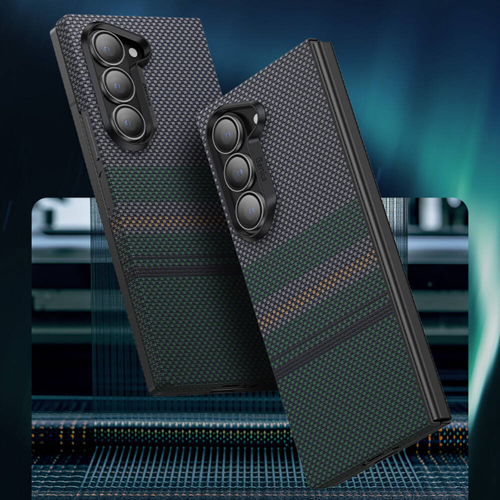 Galaxy Z Fold 6 Kılıf Karbon Fiber Tasarımlı Benks Aurora ArmorAir Kevlar Kılıf Galaxy Z Fold 6 Kılıf Karbon Fiber Tasarımlı Benks Aurora ArmorAir Kevlar Kılıf